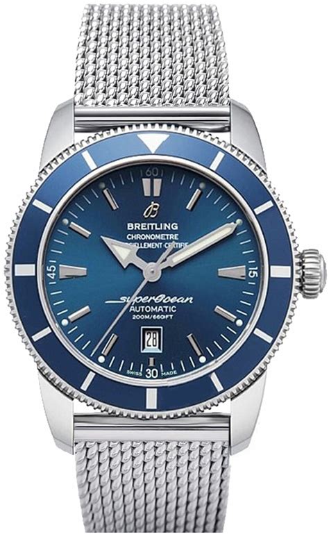 breitling superocean 46 mm blue|Breitling Superocean heritage 46 price.